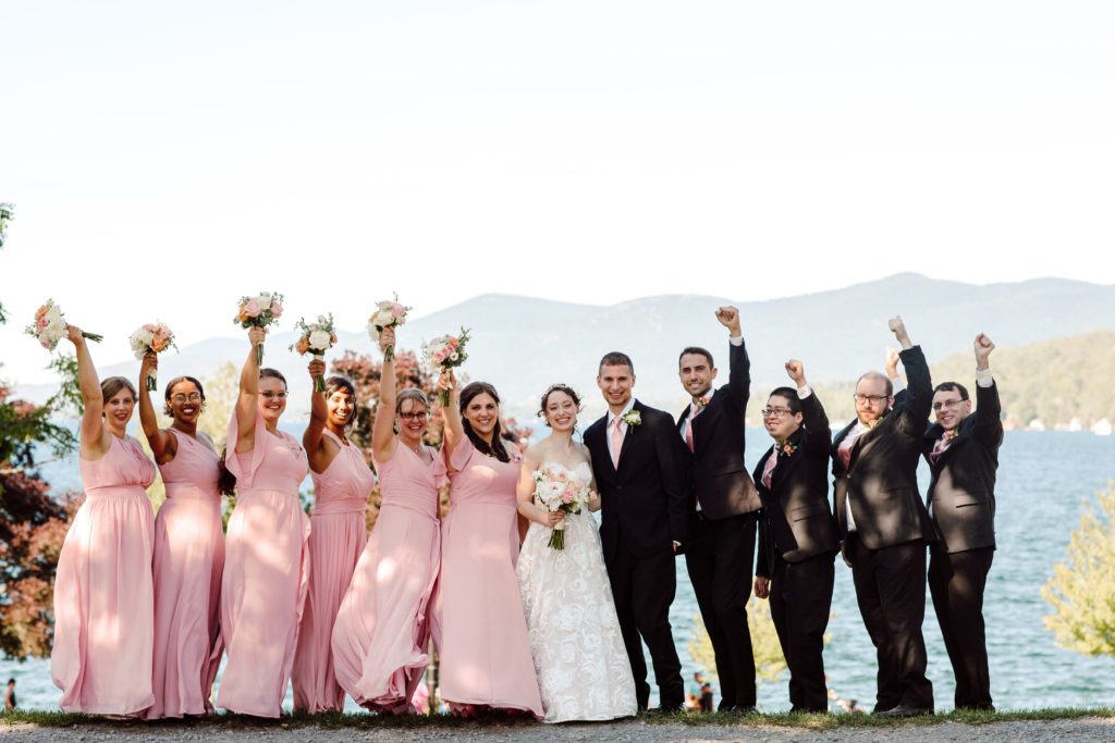 Bridal Party Photo at Fort William Henry Hotel and Conference Center