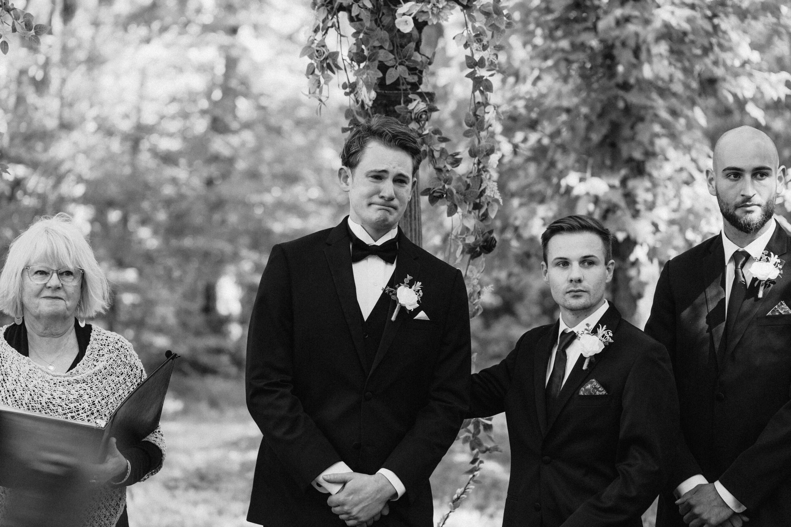 Candid upstate ny wedding photo