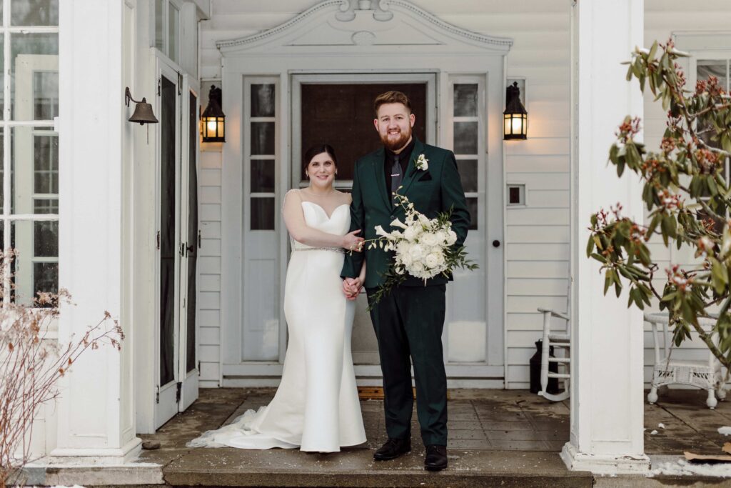 River Stone Manor Wedding Couple in Glenville, NY